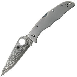 Нож Spyderco Endura 4 сталь VG-10 Damascus рукоять Titanium (C10TIPD)