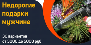 Недорогие подарки мужчине: 30 вариантов от 3000 до 5000 рублей