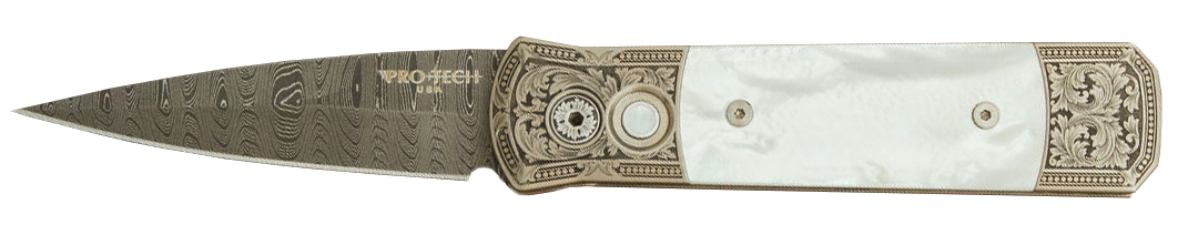 Pro-Tech Godson Ultimate Custom Bottega Incisioni Damascus