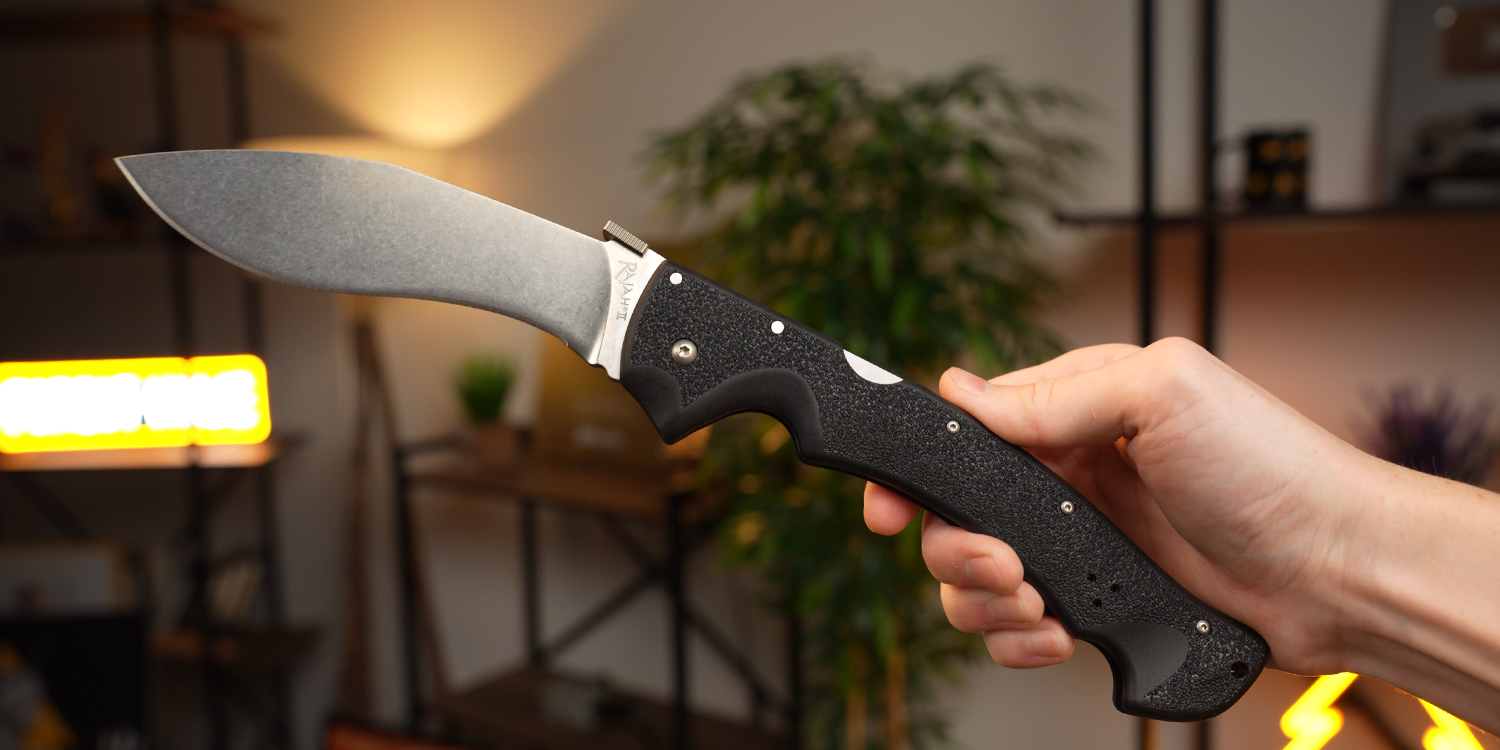 Складной нож Cold Steel Rajah II сталь AUS-10, рукоять Griv-Ex