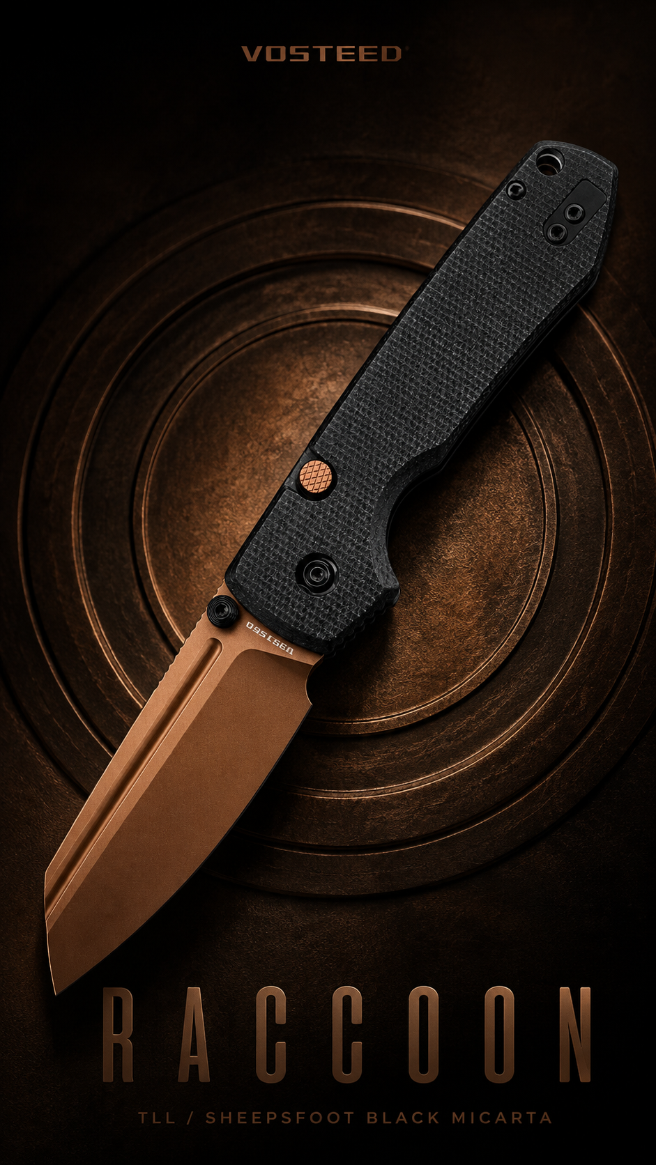 Raccoon TLL Sheepsfoot Black Micarta: та же геометрия, более спокойная фактура