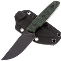Нож Vosteed Mink blackwash сталь Nitro-V рукоять Green frag Micarta