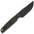 Нож Vosteed Mink blackwash сталь Nitro-V рукоять Green frag Micarta