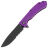Нож Daggerr Wocket DL blackwash serrated сталь 8Cr14MoV рукоять Purple FRN