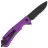 Нож Daggerr Wocket DL blackwash serrated сталь 8Cr14MoV рукоять Purple FRN