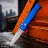 Нож Piranha Bodyguard stonewash сталь S30V рукоять Blue Aluminium (P-6B)