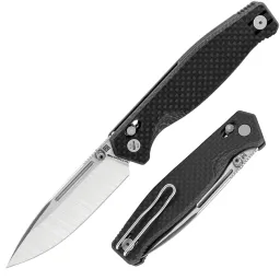 Нож Real Steel Huginn Compact satin сталь LC200N рукоять Carbon Fiber (7653CF)