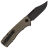 Нож Petrified Fish Victor blackwash сталь K110 рукоять Khaki Micarta