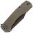 Нож Petrified Fish Victor blackwash сталь K110 рукоять Khaki Micarta