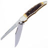 Нож Boker Jagdmesser Duo сталь 440C рукоять рог оленя (114021S)