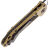 Нож Microtech LUDT Gen III Black сталь M390MK рукоять Tan Aluminum (1135-1TA)