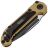 Нож Microtech LUDT Gen III Black сталь M390MK рукоять Tan Aluminum (1135-1TA)