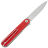 Нож Real Steel Iris Flipper satin сталь 12C27 рукоять Red G10 (8061AR)