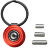 Органайзер для ключей CIVIVI Key Coin Red Aluminum (C23056-1)