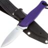 Нож 7 Ножей Колибри Гибрид конвекс сталь N690 рукоять Violet G10