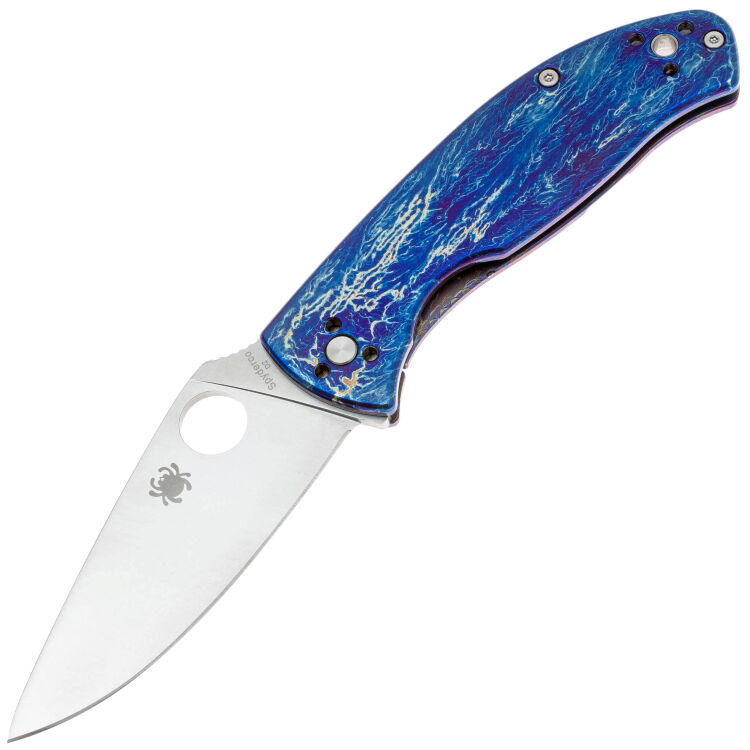 Нож Spyderco Tenacious R.I.L. сталь D2 рукоять Disarray Titanium (C122TIBLD2P)
