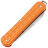 Нож FOX Vulpis 55 сталь N690Co рукоять Grenade Pattern Orange Aluminium (FX-VPGP130 OR)