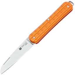 Нож FOX Vulpis 55 сталь N690Co рукоять Grenade Pattern Orange Aluminium (FX-VPGP130 OR)