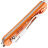 Нож FOX Vulpis 55 сталь N690Co рукоять Grenade Pattern Orange Aluminium (FX-VPGP130 OR)