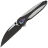 Нож WE Knife Zenthra blackwash сталь M390 рукоять Titanium/Shredded CF (WE24021C-1)