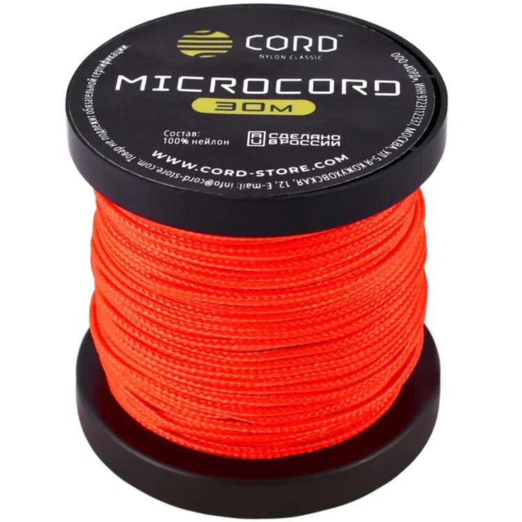 Микрокорд CORD Neon Orange 30м