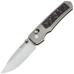 Нож Remette Aurora сталь M390 рукоять Purple/Black CF/Titanium (AURA-P)