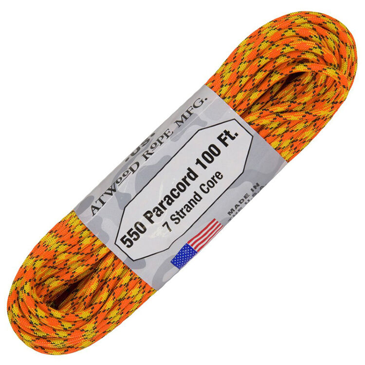 Паракорд Atwoodrope 550 Parachute Cord atomic 30м