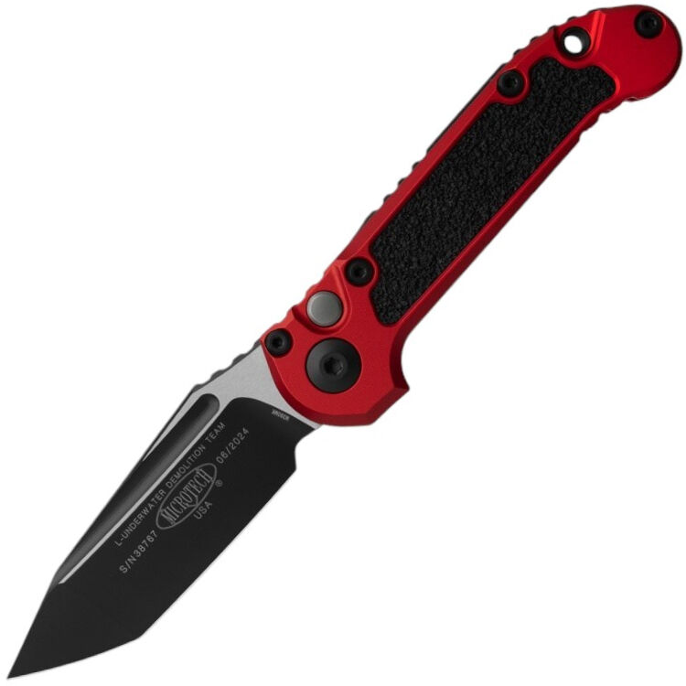 Нож Microtech LUDT Gen III T/E black сталь M390MK рукоять Red Aluminum (1136-1RD)