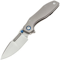 Нож Remette TwoFace sandblast сталь M390 рукоять Gray Titanium (DSTF-A)