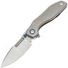 Нож Remette TwoFace sandblast сталь M390 рукоять Gray Titanium (DSTF-A)