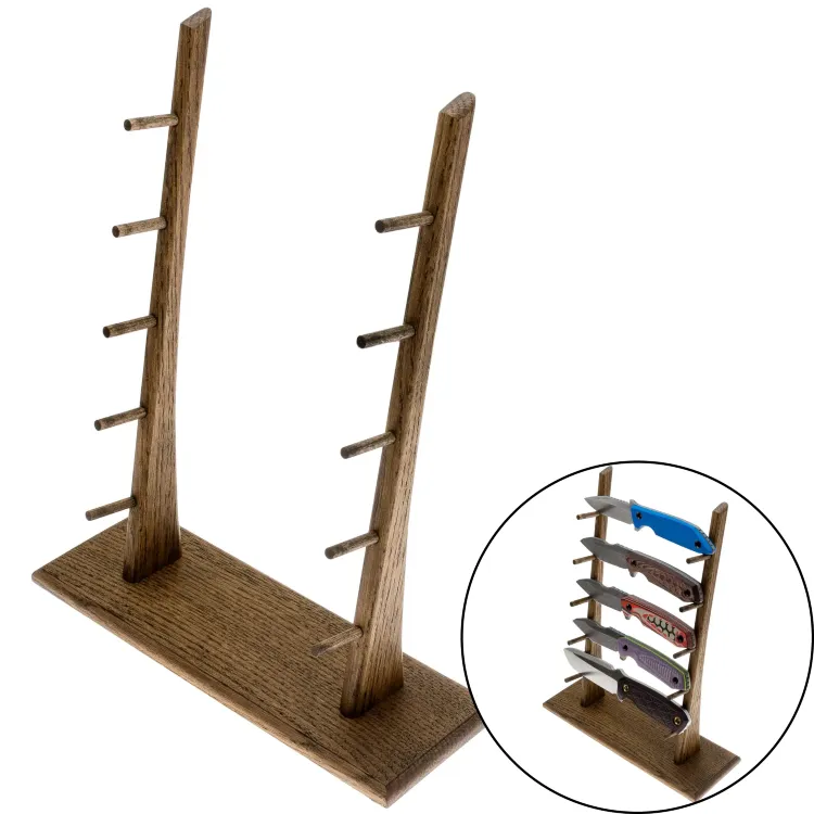 Стойка на 5 фиксированных ножей DIF-01 Дуб