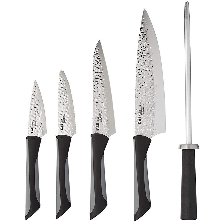 Набор кухонных ножей с подставкой Kershaw Luna 6 Piece kitchen Set (0620)