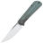 Нож Petrified Fish Viking satin сталь K110 рукоять Green Micarta
