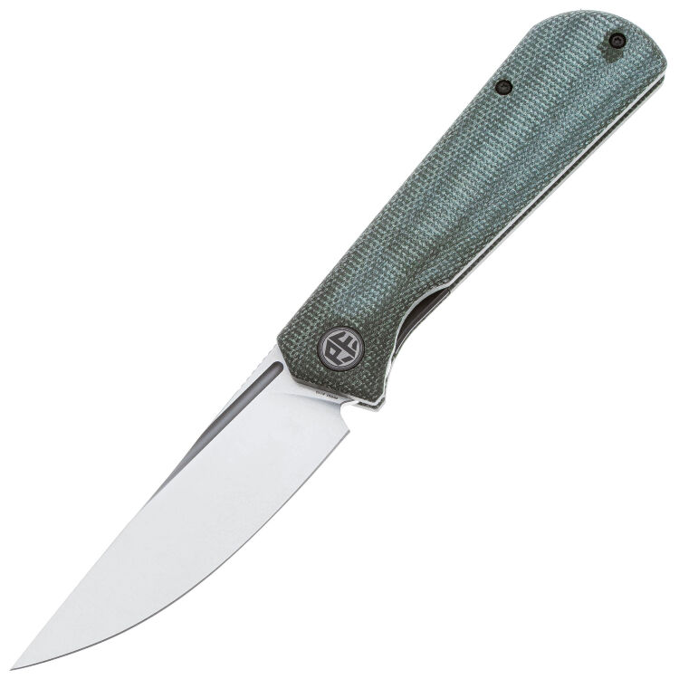 Нож Petrified Fish Viking satin сталь K110 рукоять Green Micarta