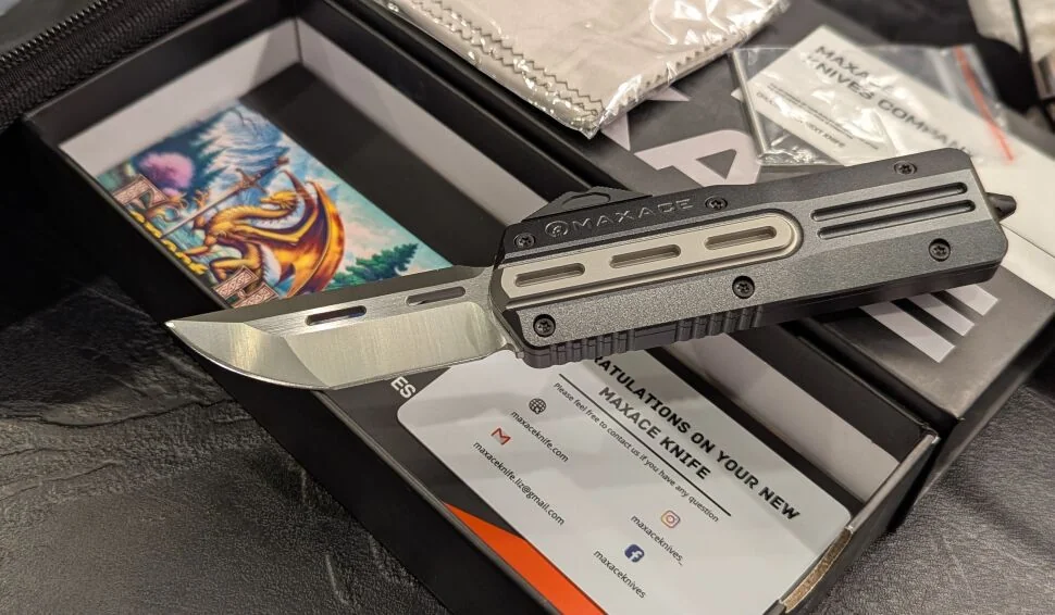 Нож Maxace Uranus T/E Satin 10Cr15CoMoV Gray Aluminum | Магазин