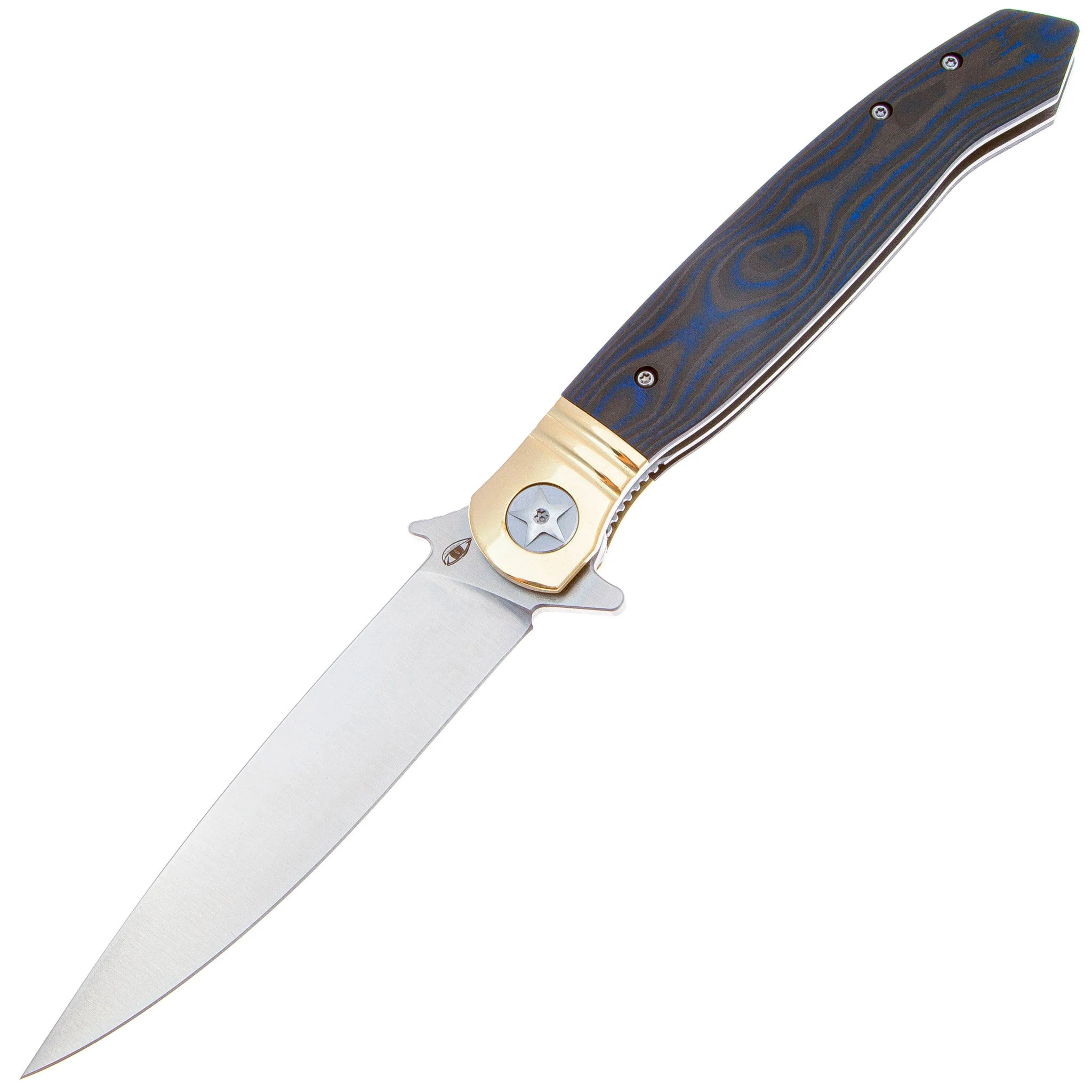Нож Reptilian НКВД-04 M390 Carbon Blue | Магазин ножей Forest-Home