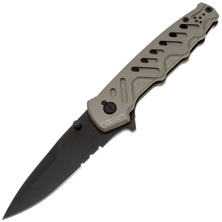 НожExtremaRatioCaimanoNeroN.A.BlackстальN690рукоятьTacticalMudAluminium