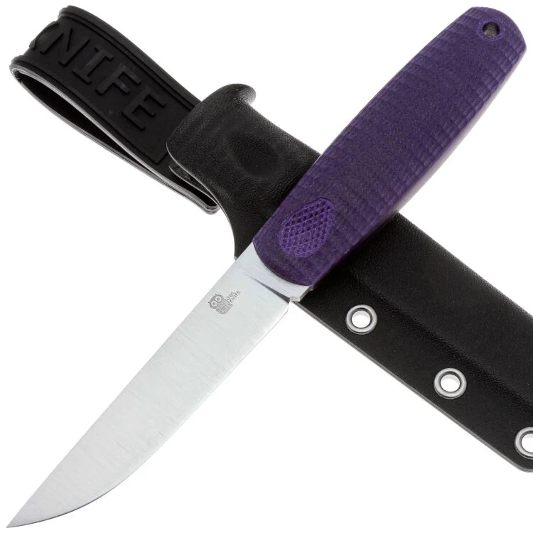 Нож Owl Knife North-S сталь Elmax рукоять фиолетовый G10