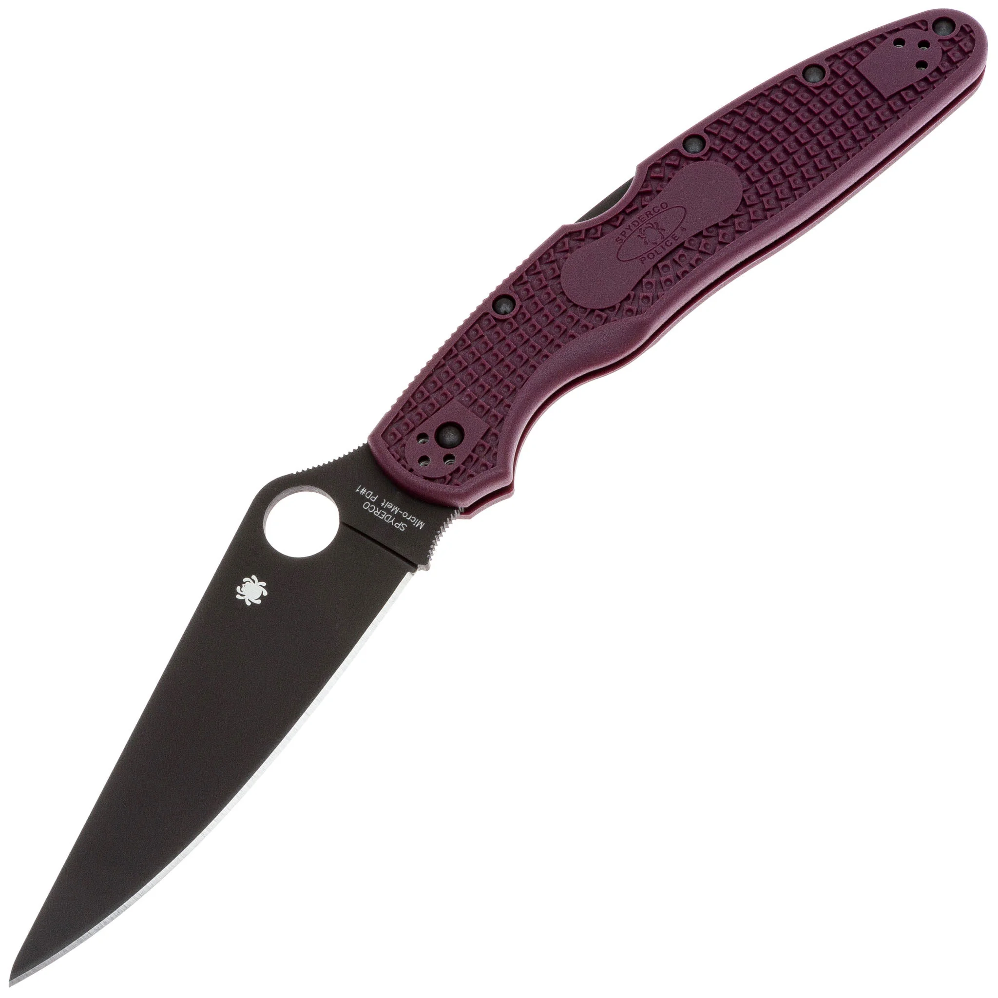豚*汁様 MAD POLICE スネークオペレーター スライド Нож Spyderco Police 4 Black C07BGBKP4 | Магазин ножей Forest-Home
