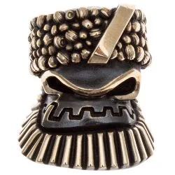 Бусина темлячная Партизан бронза/коричневая патина (Братья Пешковы)