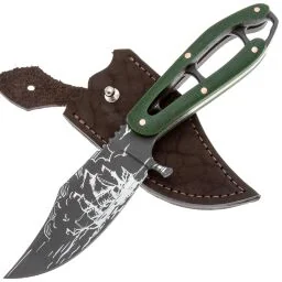 Нож 1-й Цех Сиськи 440C Микарта красная | Магазин ножей Forest-Home