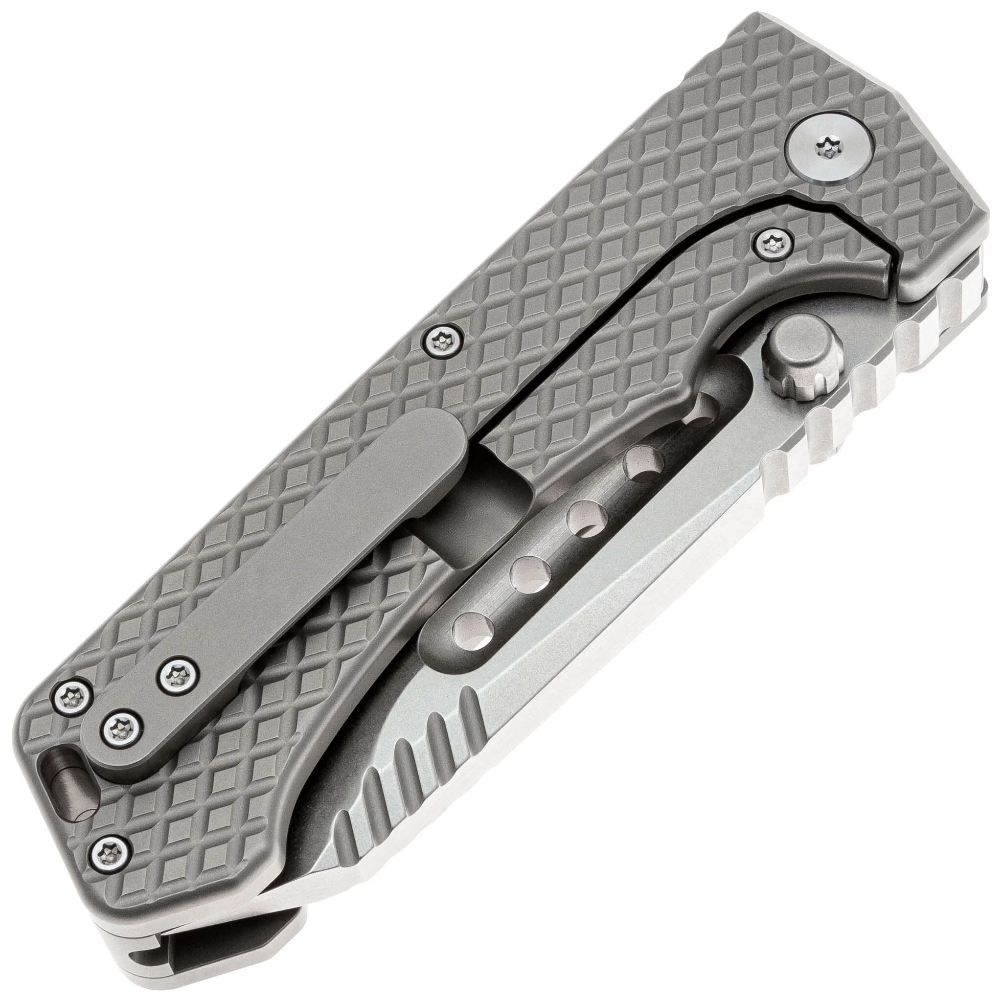 Нож PMP Knives Ultimate Alpha Beast stonewash D2 Titanium