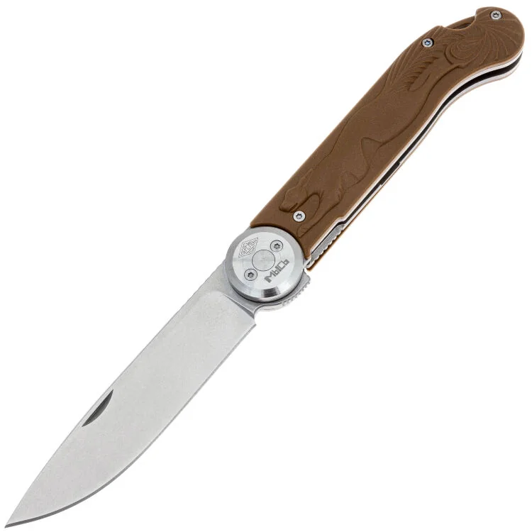НожПеременМысьstonewash8Cr14MoVрукоятьBrownFRN