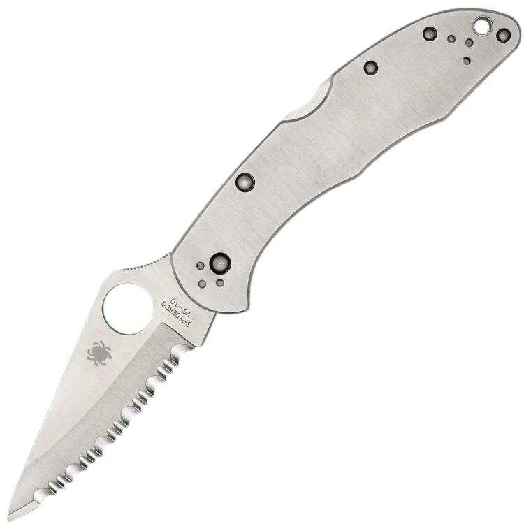 Нож Spyderco Delica 4 Serrated сталь VG-10 рукоять сталь (C11S)