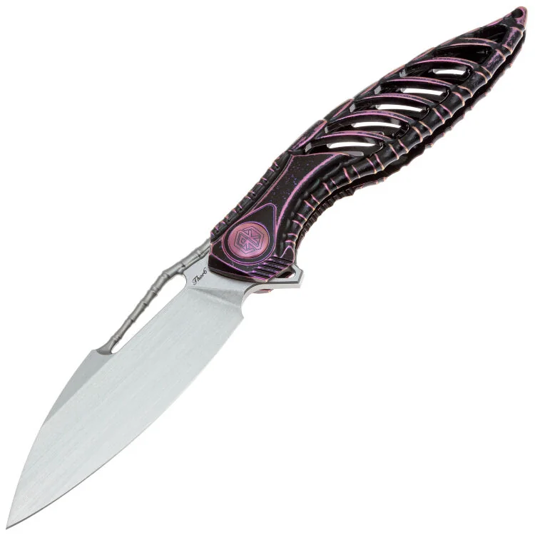 НожRikeKnifeThor6стальM390рукоятьBlack/PurpleTitanium