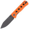 Нож QSP Canary Folder blackwash сталь 14C28N рукоять Orange G10 (QS150-B2)