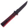 Нож НОКС Ронин Blackwash сталь D2 рукоять Black/Red G10 (344-709407)