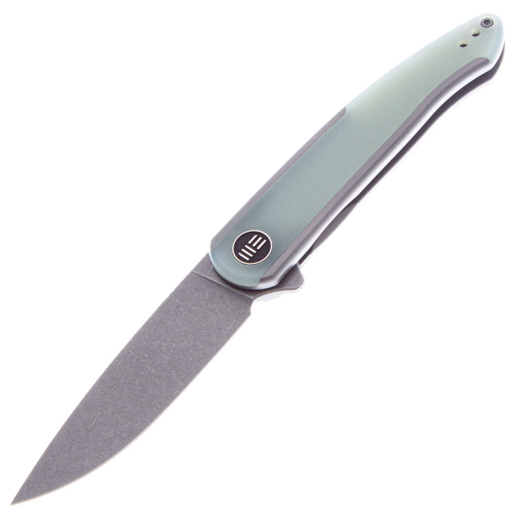 Нож We Knife Smooth Sentinel сталь CPM-20CV рукоять Gray Ti/Natural G10 (WE20043-2)