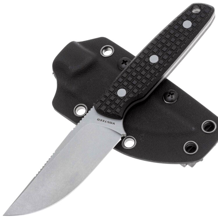 Нож Vosteed Mink stonewash сталь Nitro-V рукоять Black frag Micarta