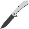 Нож Daggerr Wocket DL blackwash serrated сталь 8Cr14MoV рукоять White FRN